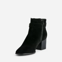 Boots ERAM FLEX noir en cuir velours