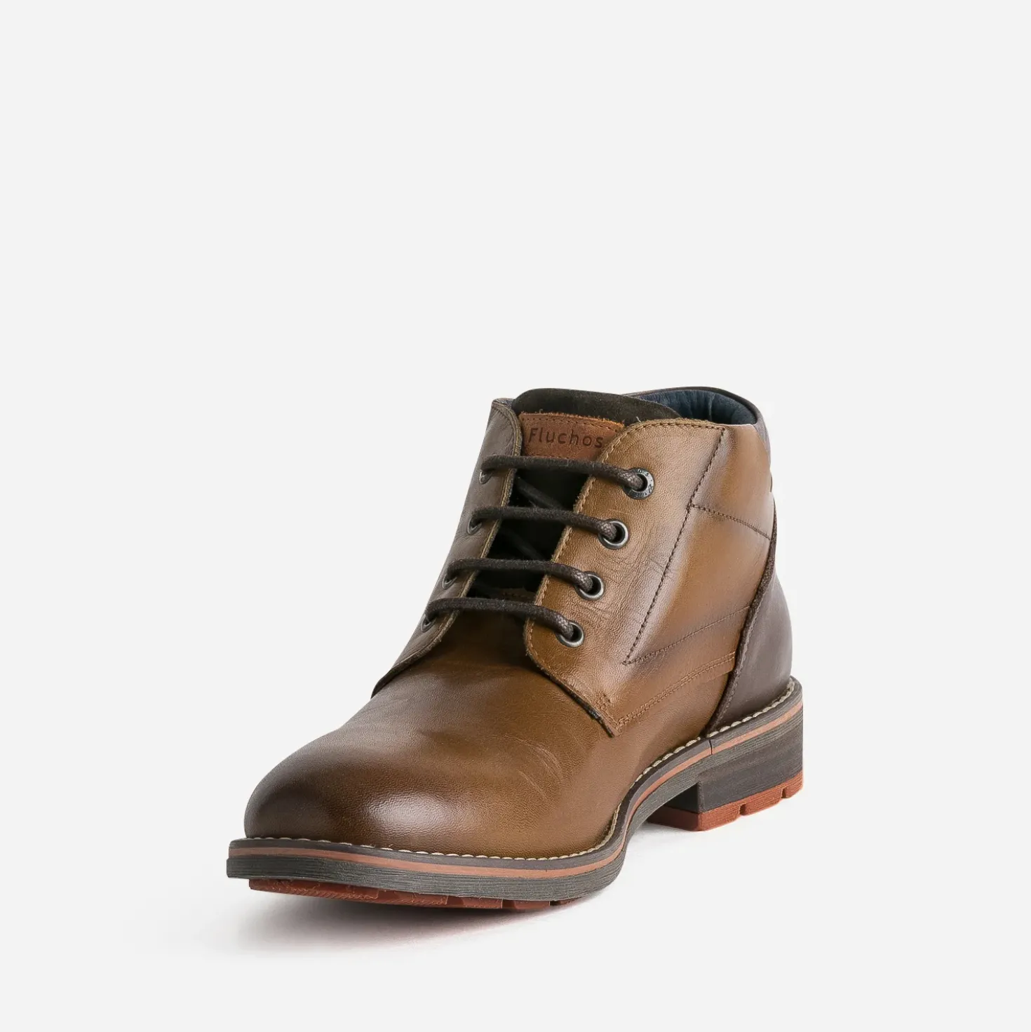 Boots FLUCHOS camel en cuir