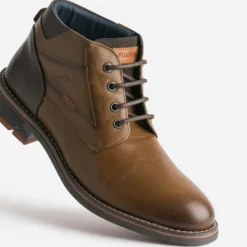Boots FLUCHOS camel en cuir