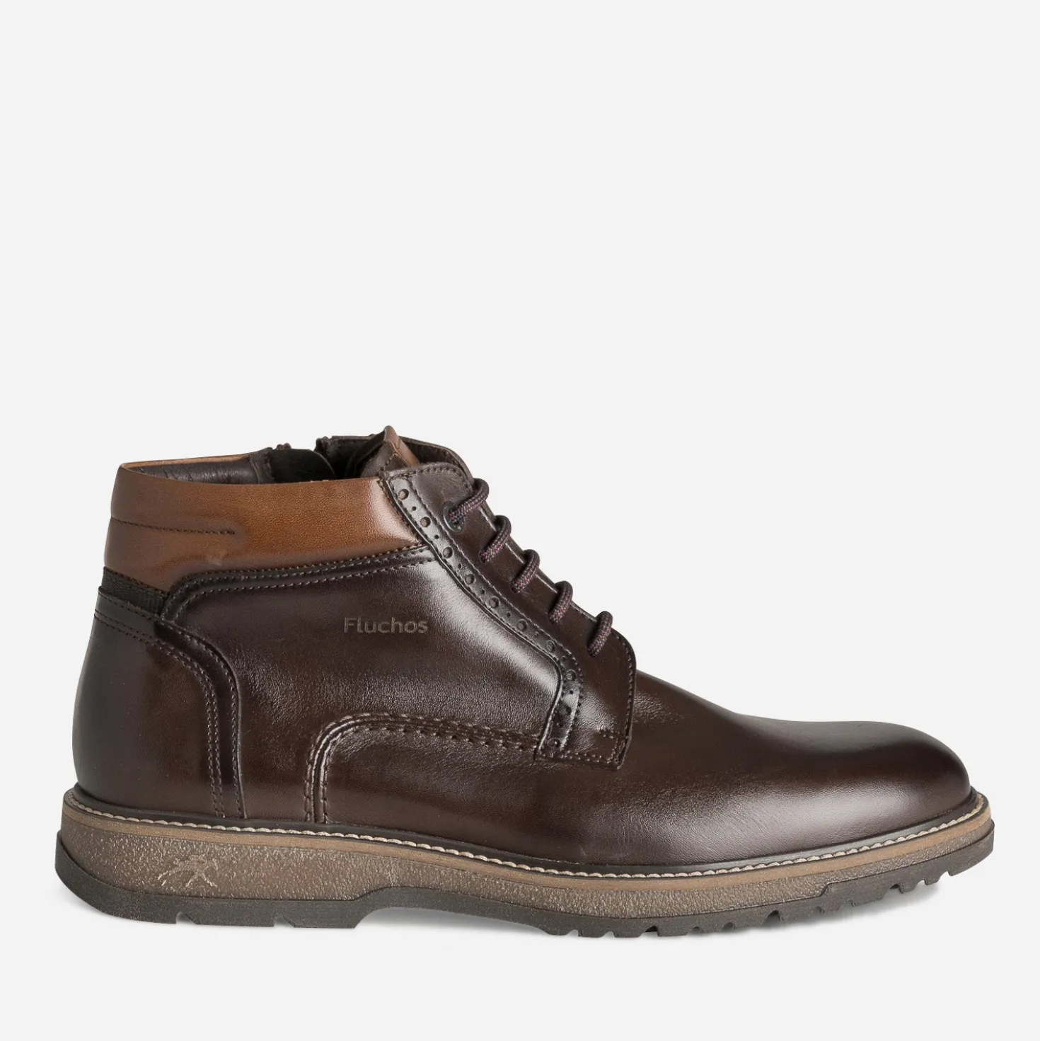 Boots FLUCHOS marron cuir