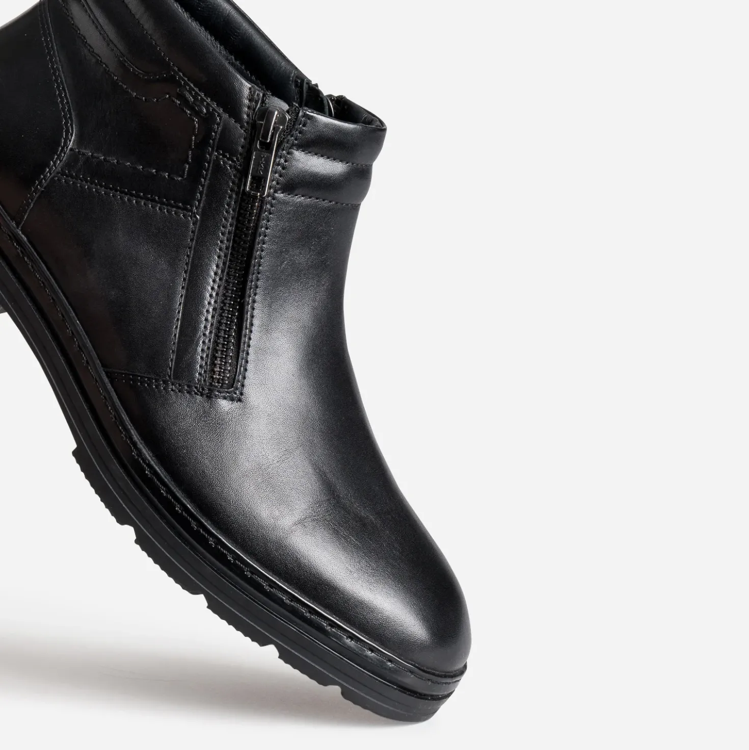 Boots FRANCE ARNO noir cuir