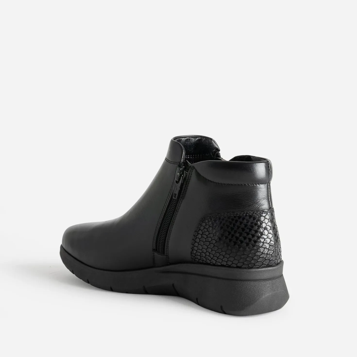 Boots FRANCE ARNO noir en cuir