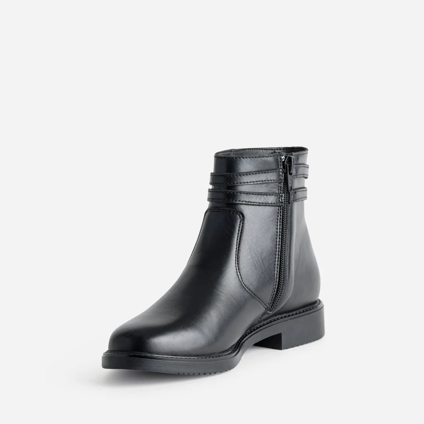 Boots jodhpur noir cuir