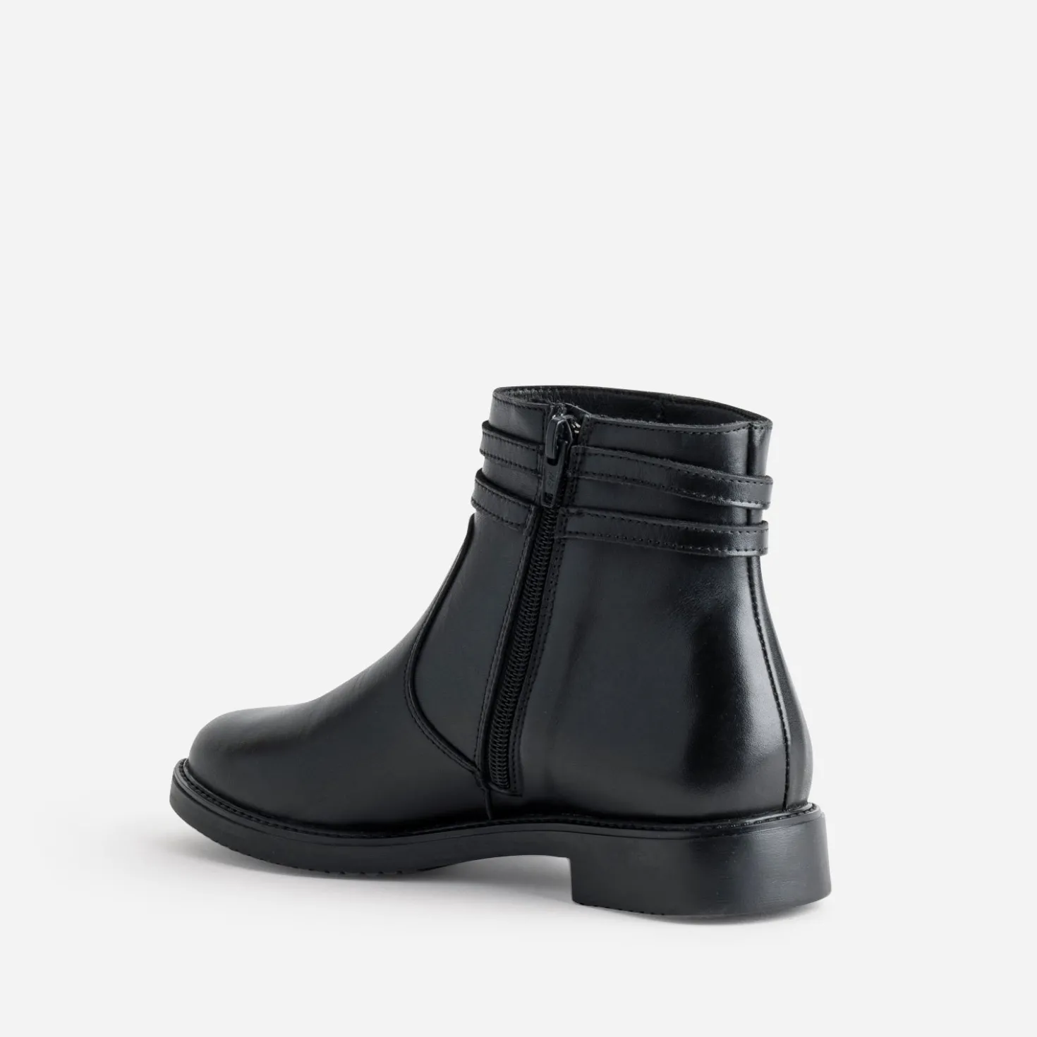 Boots jodhpur noir cuir