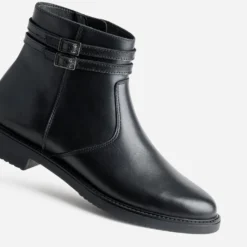 Boots jodhpur noir cuir
