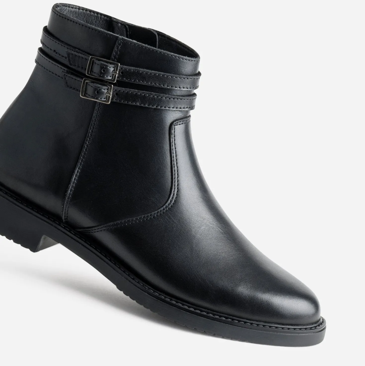 Boots jodhpur noir cuir