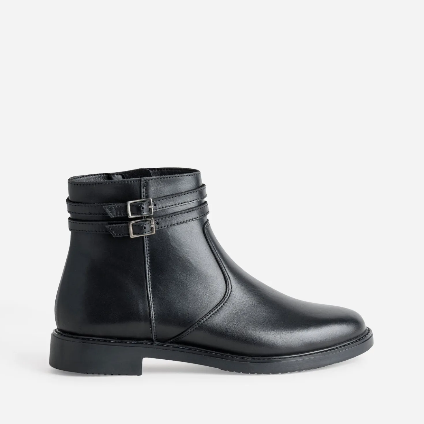 Boots jodhpur noir cuir