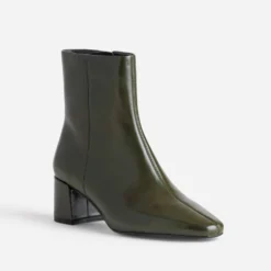 Boots kaki cuir