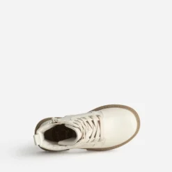 Boots à lacet BUGGY beige matelassage cœurs