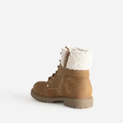 Boots à lacet BUGGY camel fourré