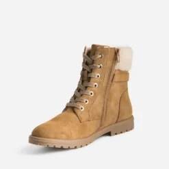 Boots à lacet BUGGY camel suédé