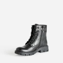Boots à lacet BUGGY noir en cuir