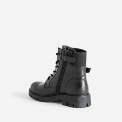 Boots à lacet BUGGY noir en cuir