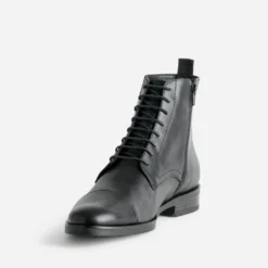 Boots à lacet ERAM FLEX noir cuir