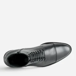 Boots à lacet ERAM FLEX noir cuir