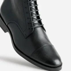 Boots à lacet ERAM FLEX noir cuir