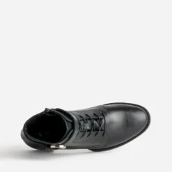 Boots à lacet ERAM FLEX noir cuir