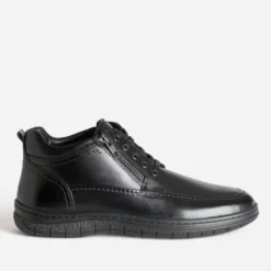 Boots à lacet FRANCE ARNO noir cuir