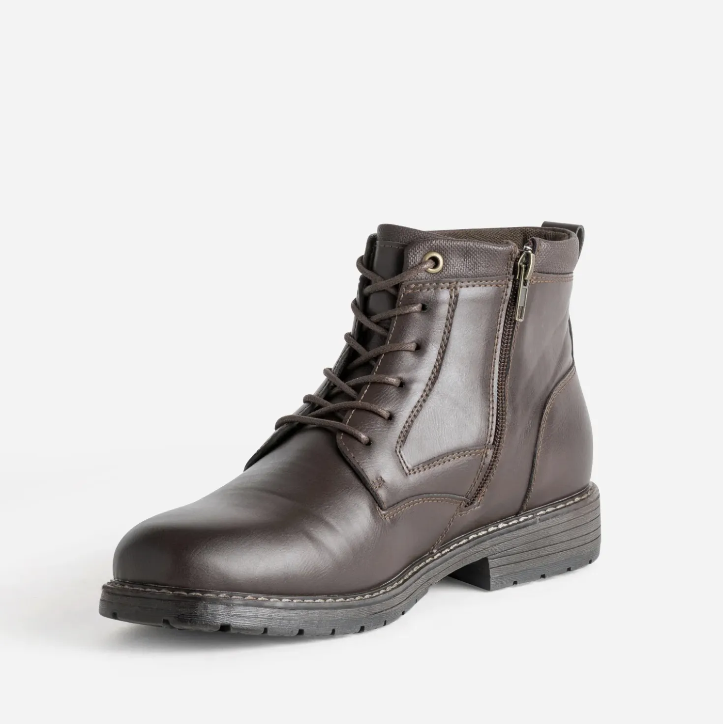 Boots à lacet marron