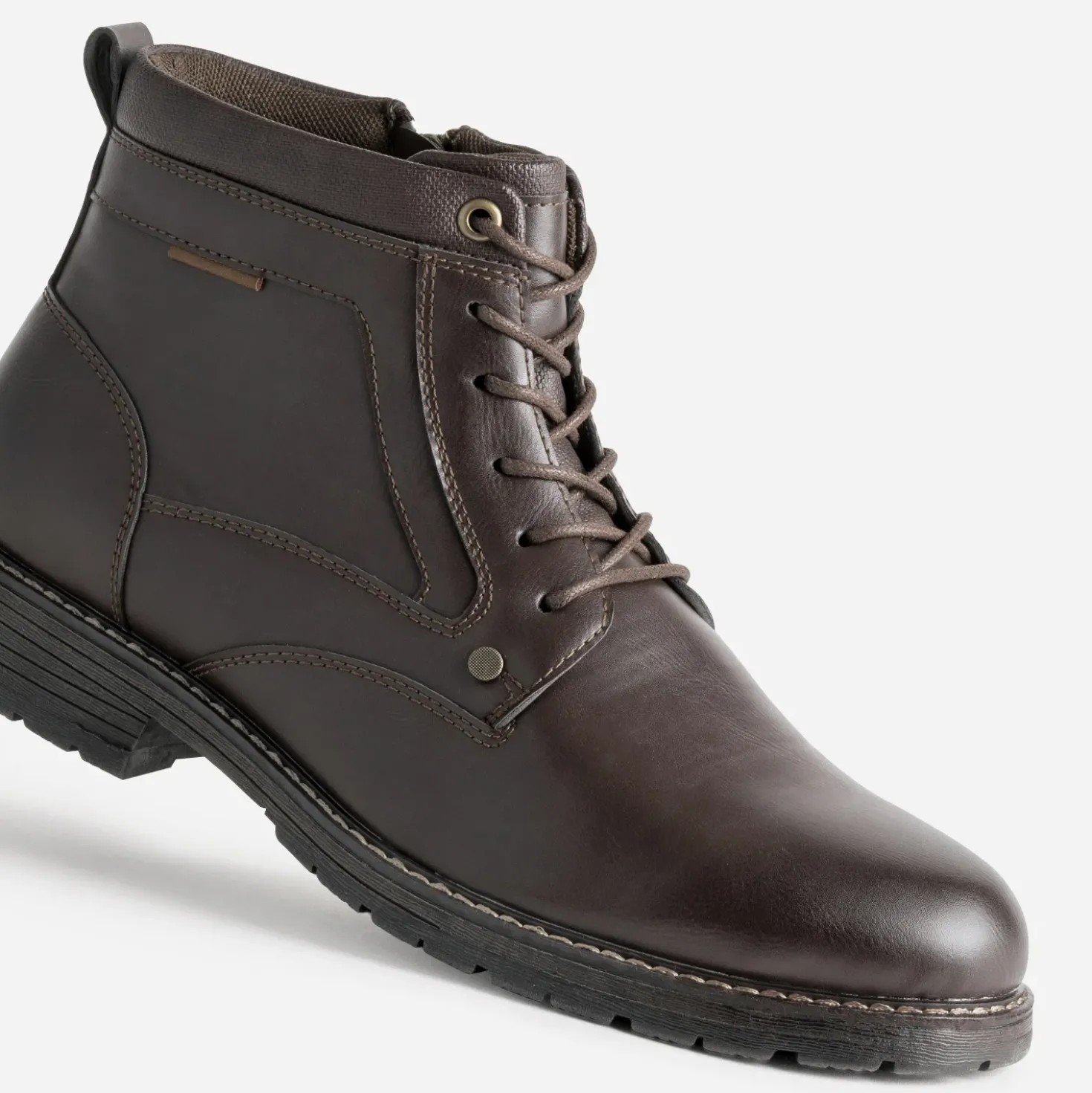 Boots à lacet marron