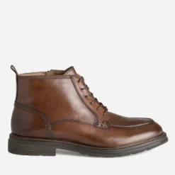 Boots à lacet marron cuir