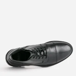 Boots à lacet noir cuir