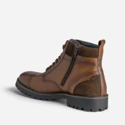 Boots à lacet REDSKINS cognac en cuir