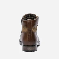 Boots à lacet REDSKINS marron en cuir