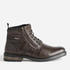 Boots à lacet REDSKINS marron en cuir