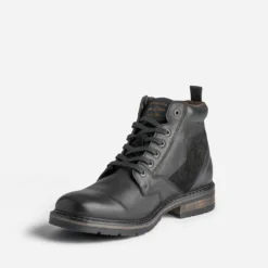 Boots à lacet REDSKINS noir en cuir