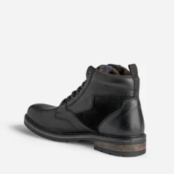 Boots à lacet REDSKINS noir en cuir