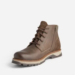Boots à lacet TBS marron en cuir