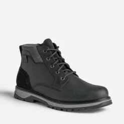 Boots à lacet TBS noir en cuir