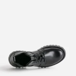 Boots à lacet TEXTO noir éco conçu cuir