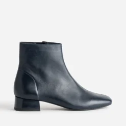 Boots marine cuir