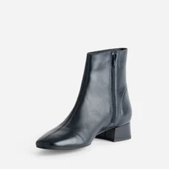Boots marine cuir
