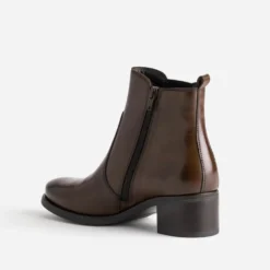 Boots marron cuir