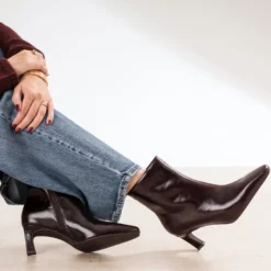Boots marron cuir