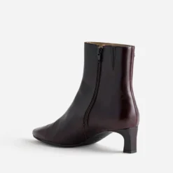 Boots marron cuir bout pointu