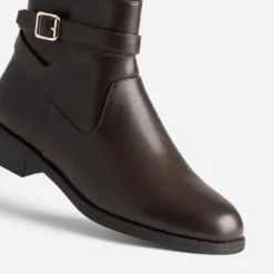 Boots marron esprit jodhpur