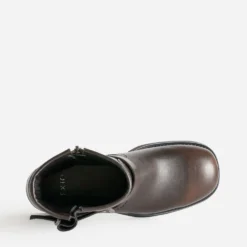 Boots marron esprit motard