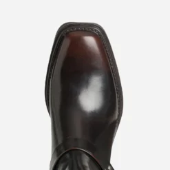 Boots marron esprit motard