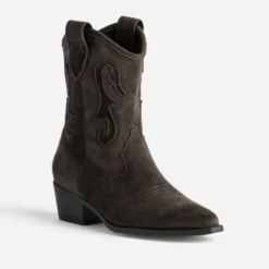 Boots marron suédé esprit santiag