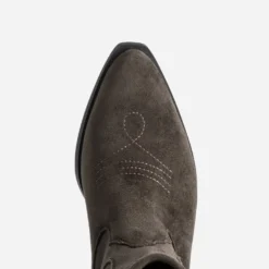 Boots marron suédé esprit santiag