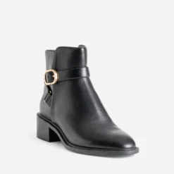Boots noir avec bride