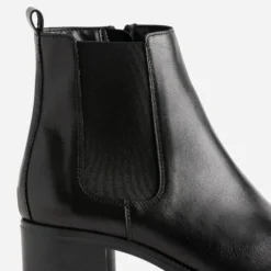 Boots noir en cuir