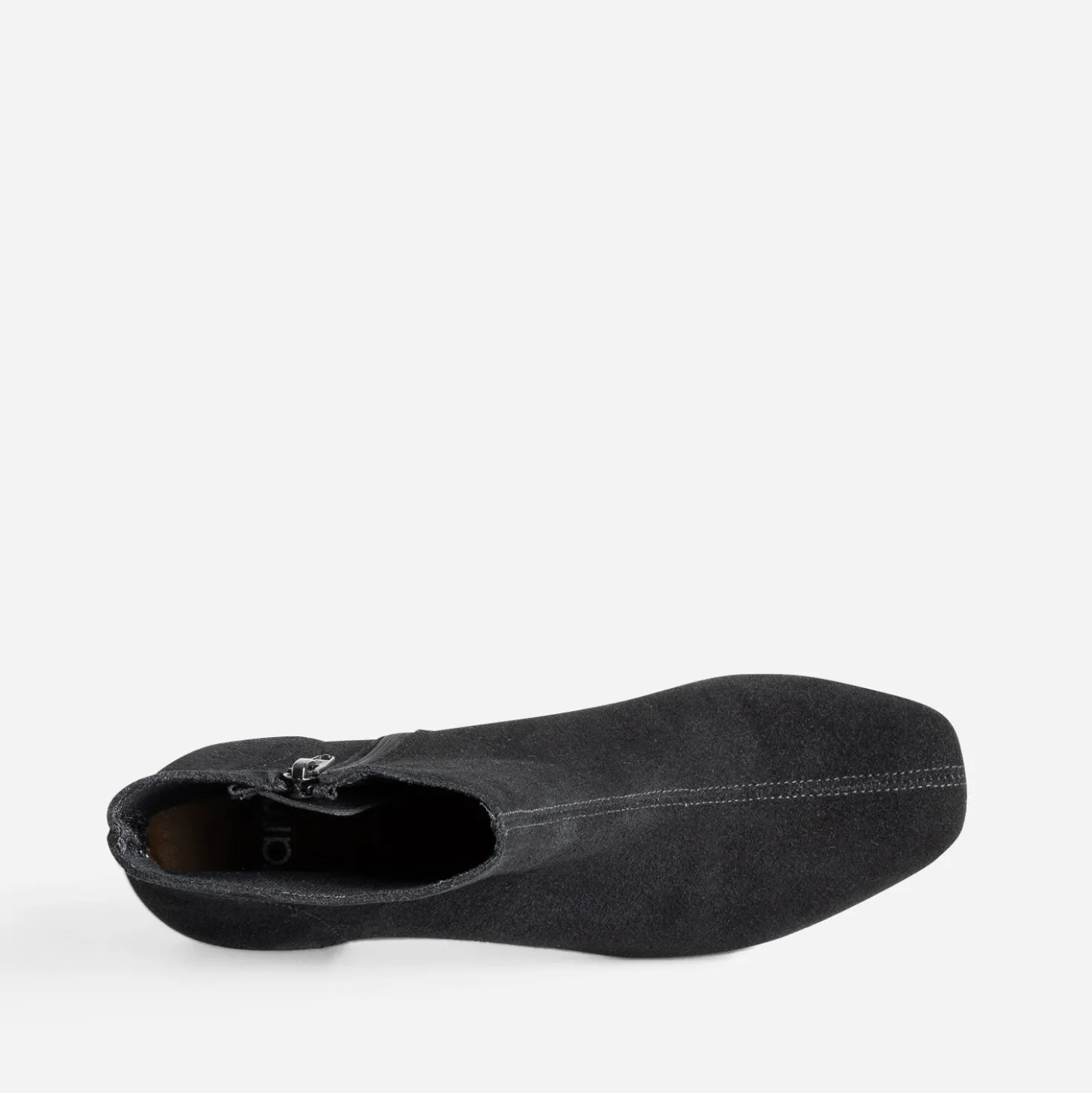 Boots noir en cuir velours