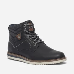 Boots noir à lacet