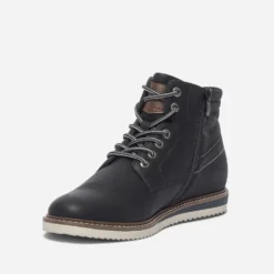 Boots noir à lacet