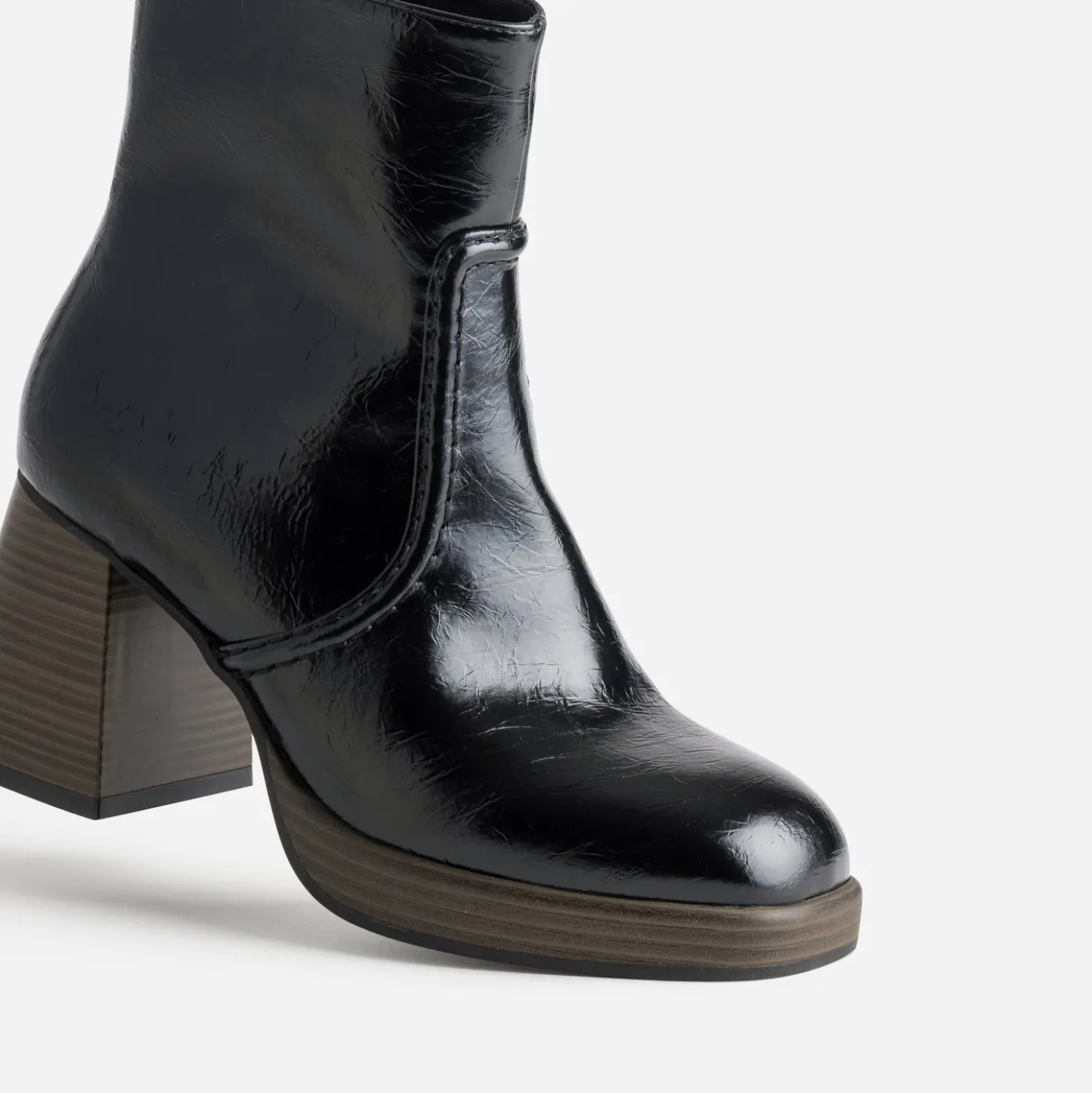 Boots noir à plateforme